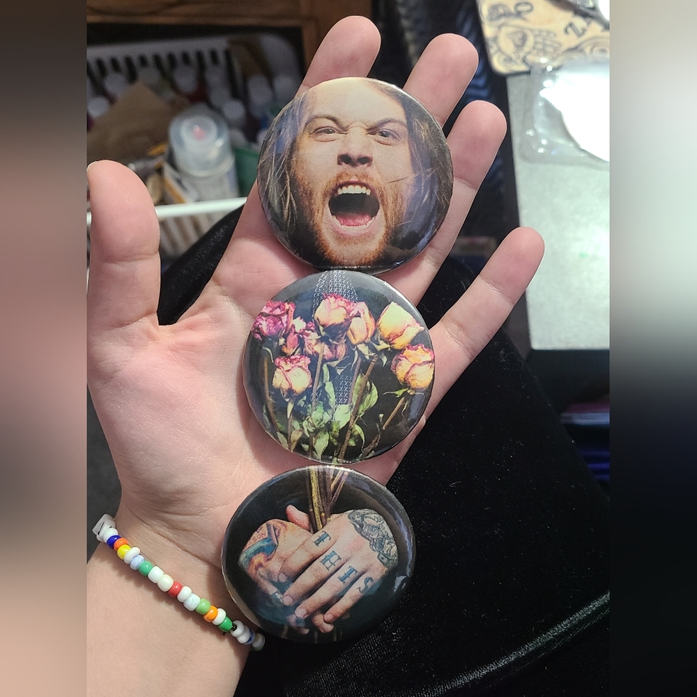 3PCS- Asking Alexandria band art 2" Button Set